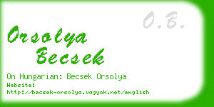 orsolya becsek business card